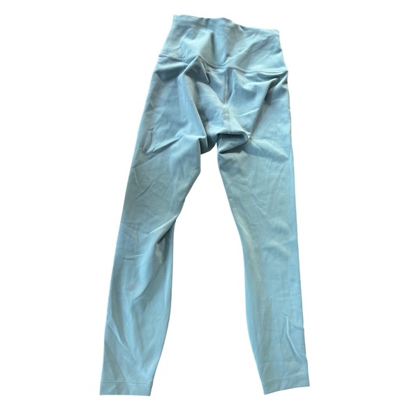 Lululemon Wunder Train Highrise Legging Size 4 Light Green Athlesiure - Picture 2 of 4